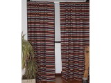 Cortina de Puerta estilo Jacquard Verde-Multicolor 155 x 220 cm